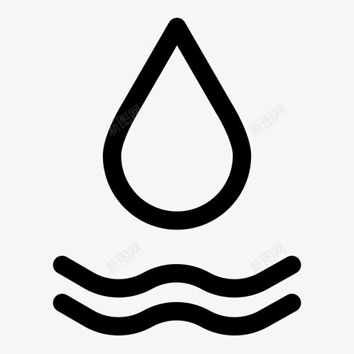 水水滴元素图标svg_新图网 https://ixintu.com 元素 水 水滴 自然 自然元素