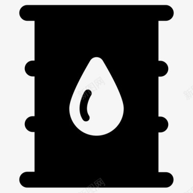 石油桶装燃料图标图标