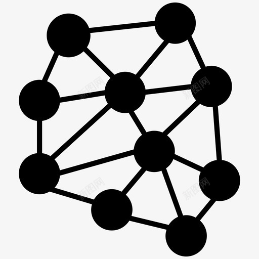 网络机器学习网格图标svg_新图网 https://ixintu.com 机器学习 模型 网格 网络 网络实体