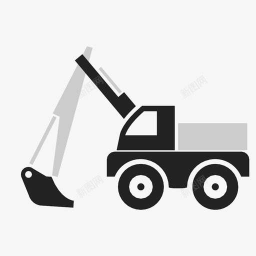 拖拉机汽车重型图标svg_新图网 https://ixintu.com 拖拉机 汽车 载重 重型
