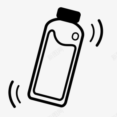 奶瓶饮料塑料瓶图标图标