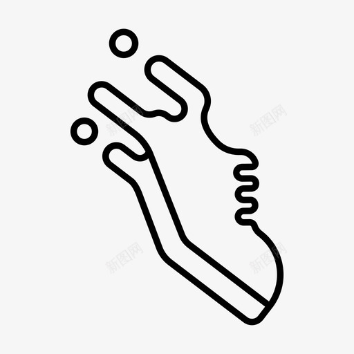 冲刺跑步跑鞋图标svg_新图网 https://ixintu.com 冲刺 表现 跑步 跑鞋 速度