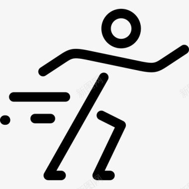 男人跑人命直系图标图标