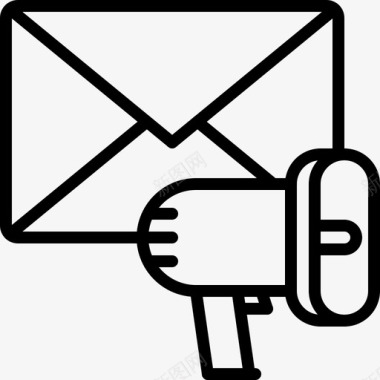 营销电子邮件信件图标图标