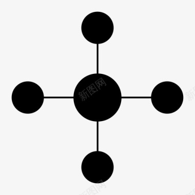 分子连接图标图标