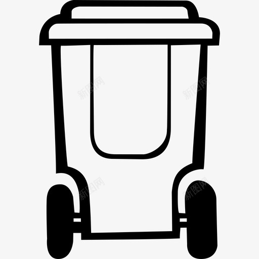 垃圾桶垃圾手绘v2图标svg_新图网 https://ixintu.com 垃圾 垃圾桶 手绘v2