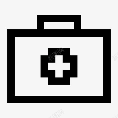 急救箱十字架药品图标图标