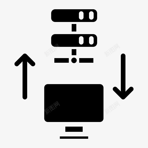 数据库云计算存储图标svg_新图网 https://ixintu.com 云计算 存储 技术 数据库