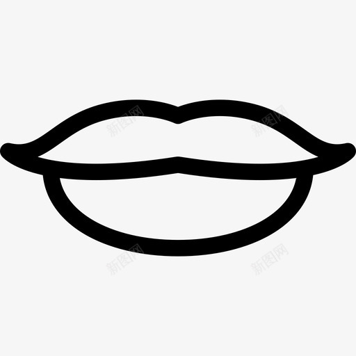 女人的嘴唇漂亮直线图标svg_新图网 https://ixintu.com 女人的嘴唇 漂亮 直线