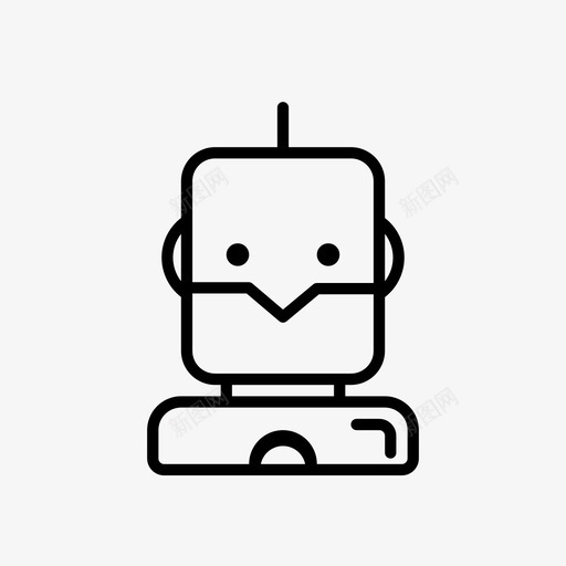 ai机器人人工智能计算机图标svg_新图网 https://ixintu.com ai机器人 人工智能 机器人 计算机