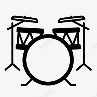 鼓乐队娱乐图标图标