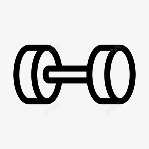 训练哑铃举重图标svg_新图网 https://ixintu.com 举重 举重训练 体育运动 哑铃 训练