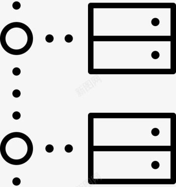 服务器中心数据图标图标