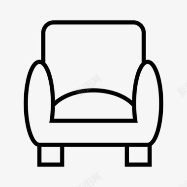 沙发椅子装饰图标图标