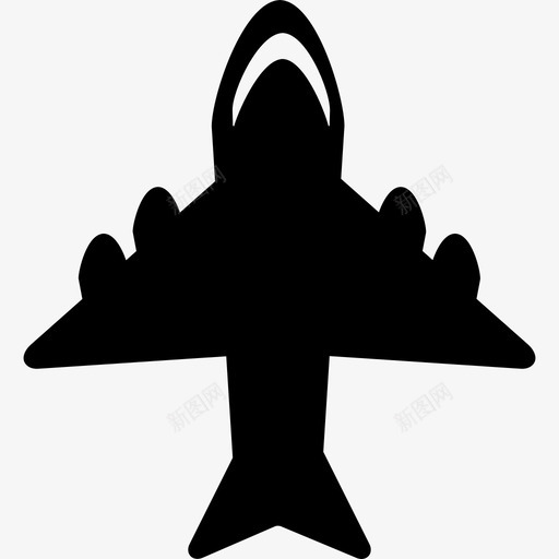 四引擎喷气机运输机队图标svg_新图网 https://ixintu.com 四引擎喷气机 机队 运输