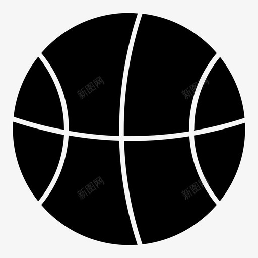 篮球圆球运动图标svg_新图网 https://ixintu.com 圆球 篮球 运动 运动球2