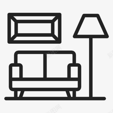 沙发框架家具图标图标