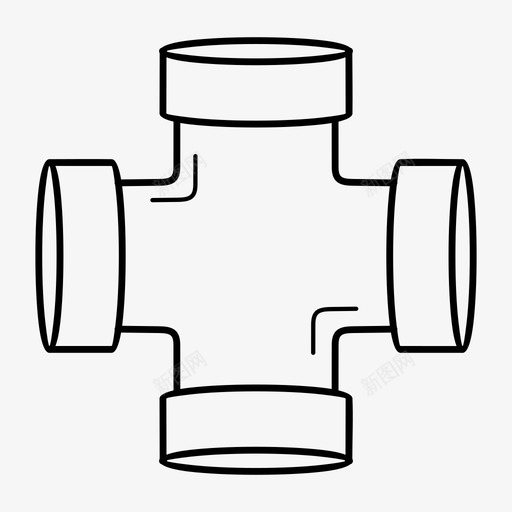 管道建筑管道工程图标svg_新图网 https://ixintu.com 工程 建筑管道 管件 管道 管道工业 给排水