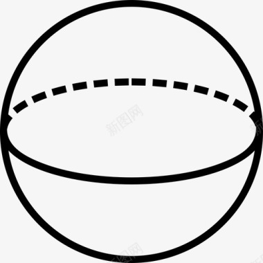 球体圆形几何体图标图标