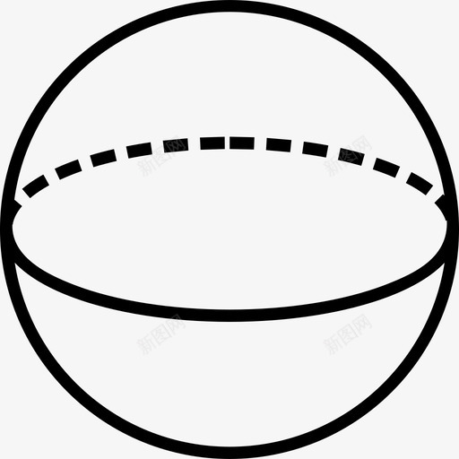 球体圆形几何体图标svg_新图网 https://ixintu.com 几何体 几何体圆形 圆形 形状 球体
