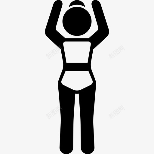 女孩锻炼运动瑜伽图标svg_新图网 https://ixintu.com 女孩锻炼 瑜伽 运动