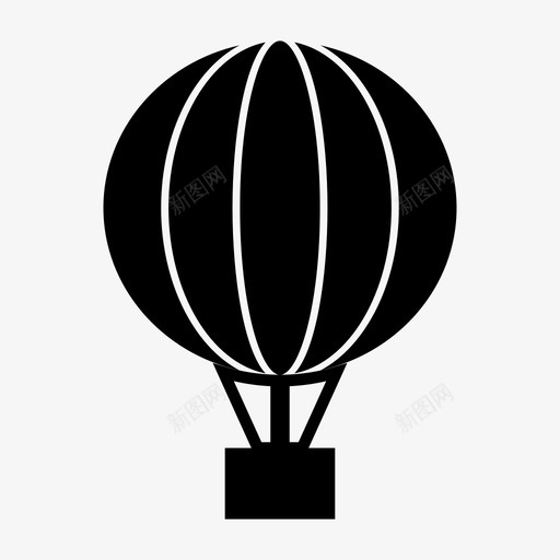 热气球飞行度假图标svg_新图网 https://ixintu.com 度假 热气球 野餐 飞行