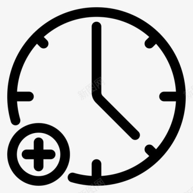 添加闹钟新建时间规划图标图标