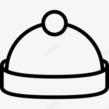 毛线帽衣服图标图标