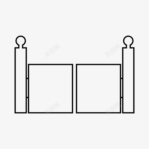 大门建筑房屋图标svg_新图网 https://ixintu.com 大门 安保 室外 建筑 房屋