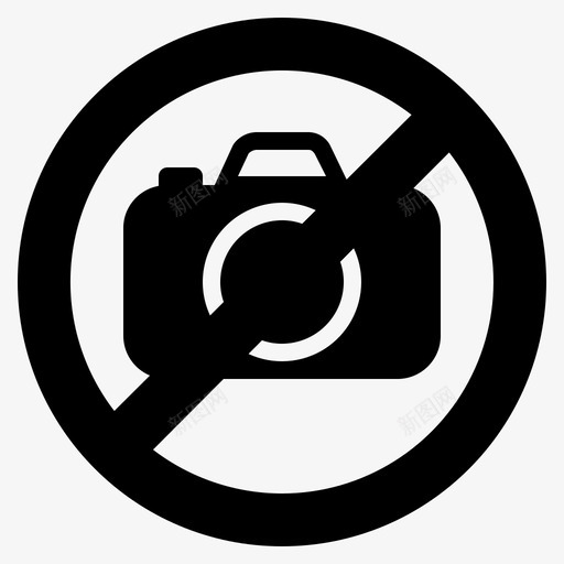 禁止拍照停车医院图标svg_新图网 https://ixintu.com 停车 医院 禁止拍照