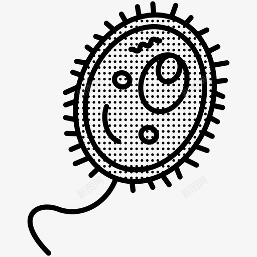 细菌细胞病毒图标svg_新图网 https://ixintu.com 病毒 细胞 细菌 细菌和病毒