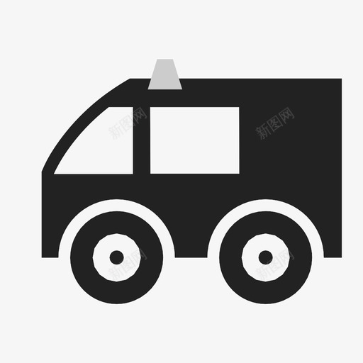 汽车救护车圆形图标svg_新图网 https://ixintu.com 圆形 救护车 汽车