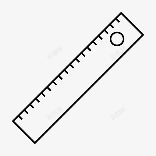 尺子厘米度量图标svg_新图网 https://ixintu.com 厘米 学校 尺子 度量 米