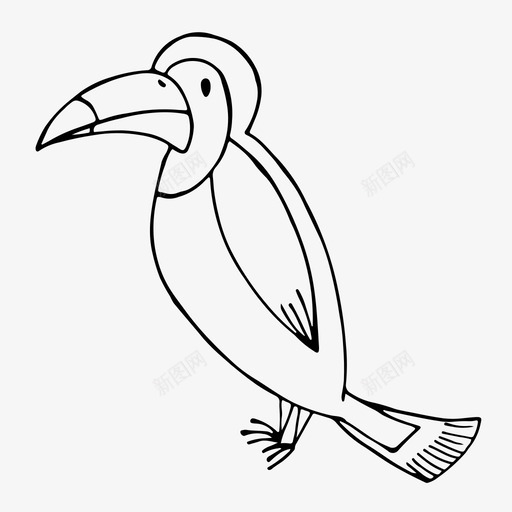 鸟动物自然图标svg_新图网 https://ixintu.com 动物 宠物 翅膀 自然 鸟