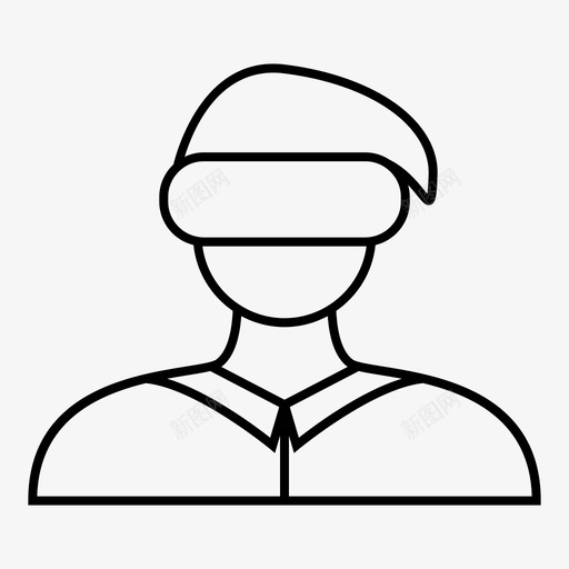 虚拟现实娱乐游戏图标svg_新图网 https://ixintu.com 娱乐 游戏 虚拟现实 虚拟现实护目镜