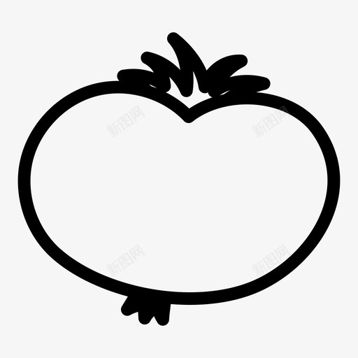 番茄食物蔬菜图标svg_新图网 https://ixintu.com 番茄 蔬菜 食物