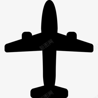 长途飞机运输工具机队图标图标