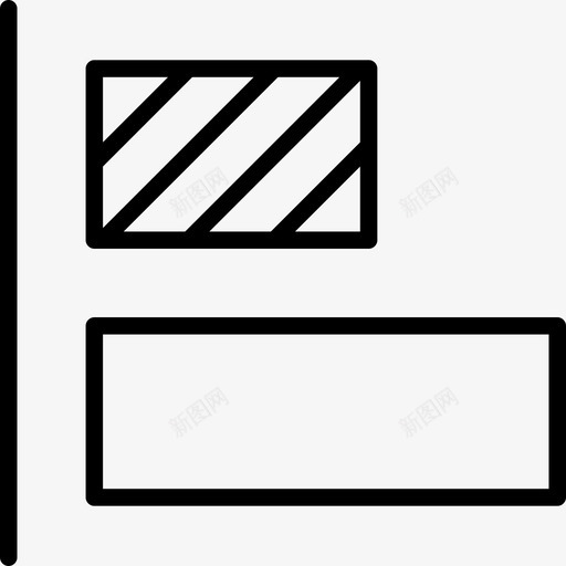 对齐排列图标svg_新图网 https://ixintu.com 元素 对齐 左 排列 水平 细设计工具 设计