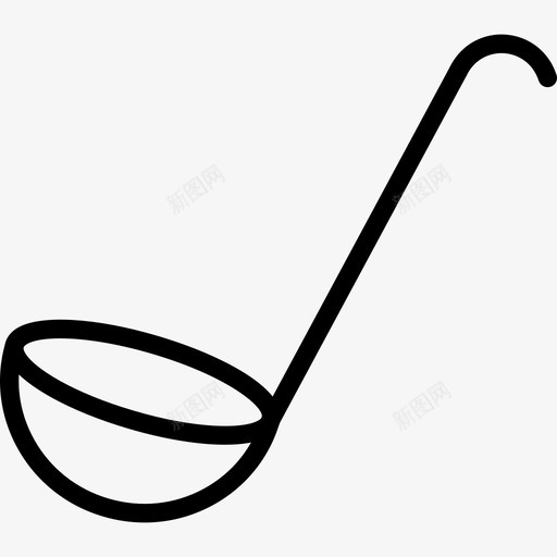 勺厨房厨房用具图标svg_新图网 https://ixintu.com 勺 厨房 厨房用具