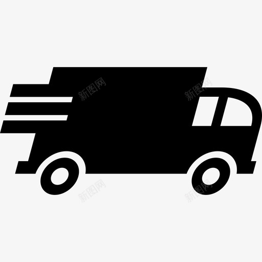 送货车快速包裹图标svg_新图网 https://ixintu.com 包裹 快速 网上购物 运输 送货车