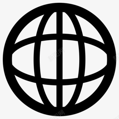 全球地球互联网图标图标