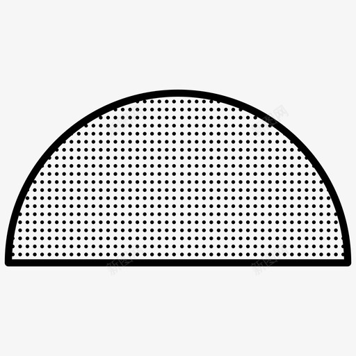 半圆虚线形状图标svg_新图网 https://ixintu.com 半圆 虚线形状
