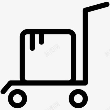 运输包装杂货店概述图标图标
