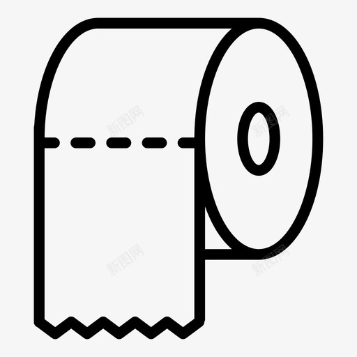 卫生纸浴室卷图标svg_新图网 https://ixintu.com 卫生纸 卷 浴室 野营用品