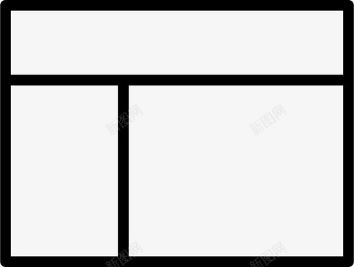 页面内容布局图标svg_新图网 https://ixintu.com 内容 导航 布局 线框 设计工具精简 边栏 页面