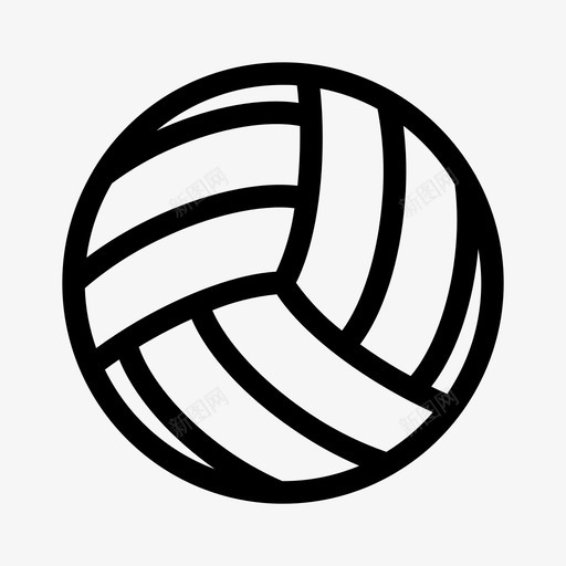 排球水球体育运动图标svg_新图网 https://ixintu.com 体育运动 排球 水球
