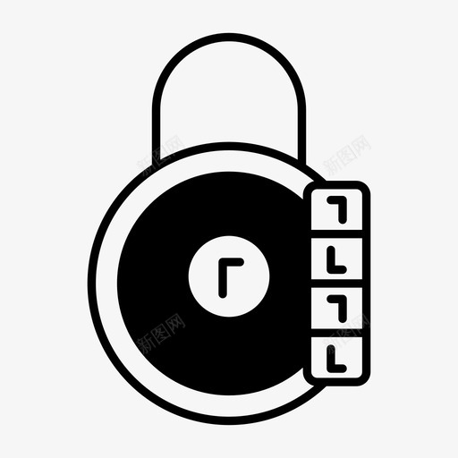 密码锁保护图标svg_新图网 https://ixintu.com 保护 安全 密码 锁 锁固定