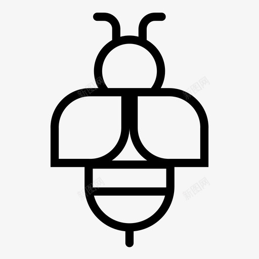 蜜蜂虫子嗡嗡声图标svg_新图网 https://ixintu.com 嗡嗡声 昆虫 春天 虫子 蜜蜂