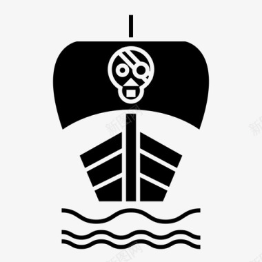 海盗船海军航海图标图标