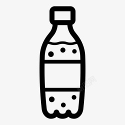 厨房玻璃杯放进瓶饮料新鲜图标高清图片